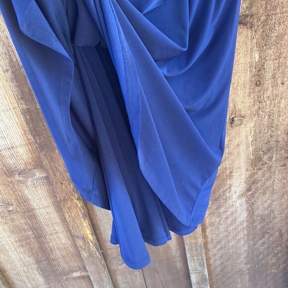 Lauren Ralph Lauren Miralavia Fit & Flare Navy Jersey Stretch Dress- twist waist - Picture 6 of 16